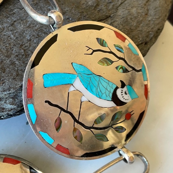 Vintage Native American Dale Edaakie Zuni Link Concho belt - Picture 6 of 16